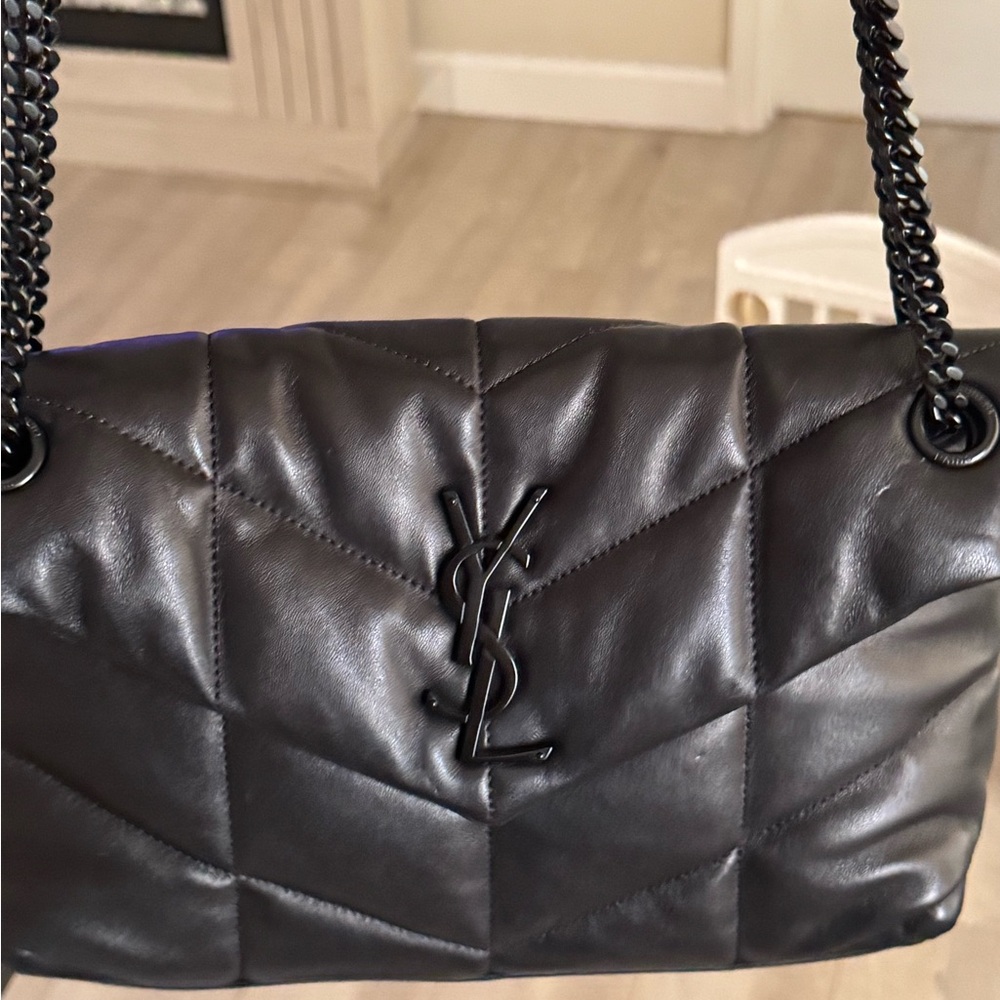 YSL Saint Laurent Lou Puffer Small Shoulder Bag- like new